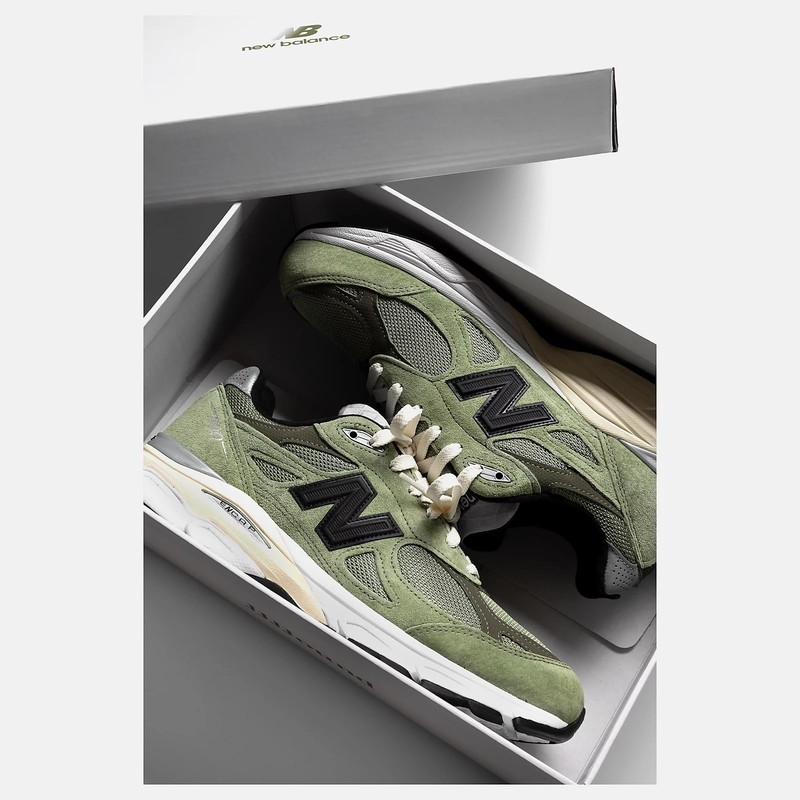 JJJJound x New Balance 990 V3 Olive | M990JD3 | Grailify